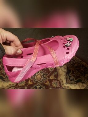 Skechers Girls' Pink Sketchers Calies Sandals (Mary Jane) Size 4 Youth